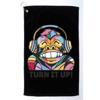 Turn It Up Music Monkey Golf Towel