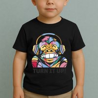 Turn It Up Music Monkey Toddler T-Shirt