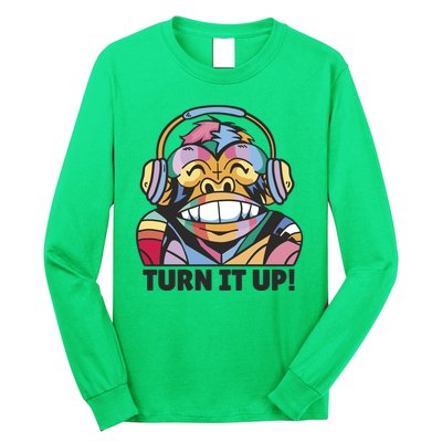 Turn It Up Music Monkey Long Sleeve Shirt