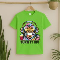 Turn It Up Music Monkey T-Shirt