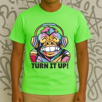 Turn It Up Music Monkey T-Shirt