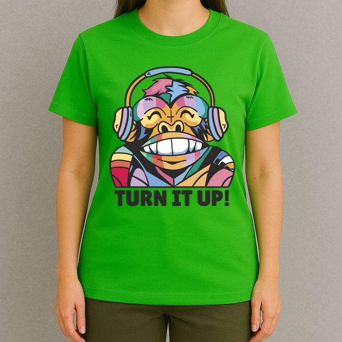Turn It Up Music Monkey T-Shirt