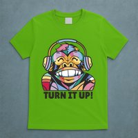 Turn It Up Music Monkey T-Shirt