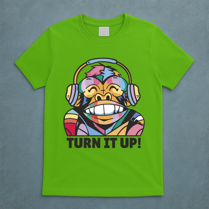 Turn It Up Music Monkey T-Shirt