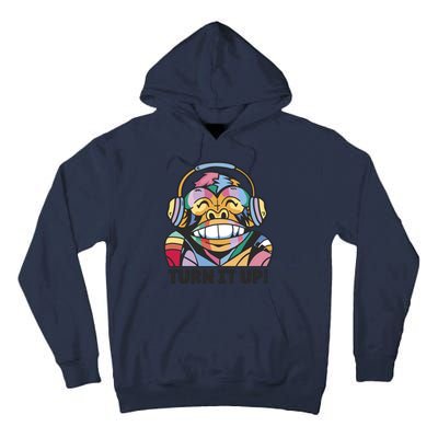 Turn It Up Music Monkey Tall Hoodie