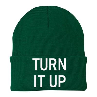 Turn It Up Funny Jokes Sarcastic Knit Cap Winter Beanie