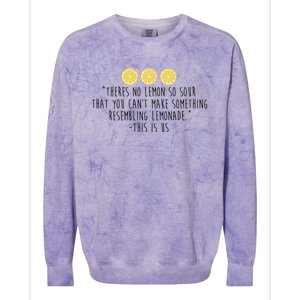 This Is Us Lemonade Colorblast Crewneck Sweatshirt