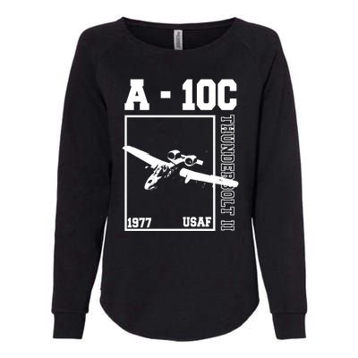 Thunderbolt II USAF 1977 Womens California Wash Sweatshirt