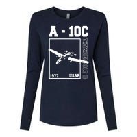 Thunderbolt II USAF 1977 Womens Cotton Relaxed Long Sleeve T-Shirt