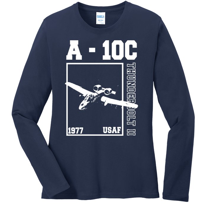 Thunderbolt II USAF 1977 Ladies Long Sleeve Shirt