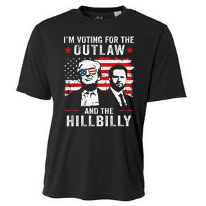 Trump IM Voting For The Outlaw And Hillbilly Trump Vance Gift Cooling Performance Crew T-Shirt