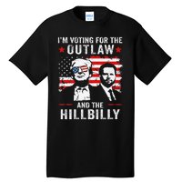 Trump IM Voting For The Outlaw And Hillbilly Trump Vance Gift Tall T-Shirt