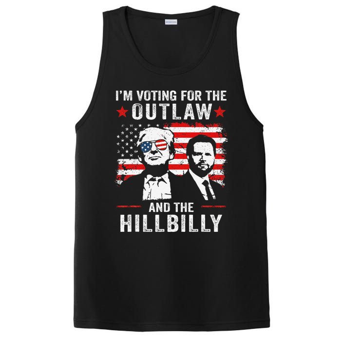 Trump IM Voting For The Outlaw And Hillbilly Trump Vance Gift PosiCharge Competitor Tank