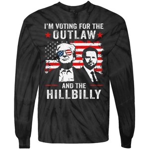 Trump IM Voting For The Outlaw And Hillbilly Trump Vance Gift Tie-Dye Long Sleeve Shirt