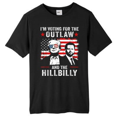 Trump Im Voting For The Outlaw And Hillbilly Trump Vance Tall Fusion ChromaSoft Performance T-Shirt