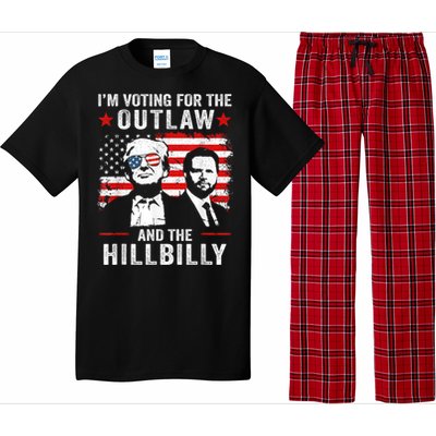 Trump Im Voting For The Outlaw And Hillbilly Trump Vance Pajama Set