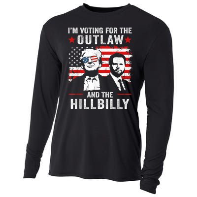 Trump Im Voting For The Outlaw And Hillbilly Trump Vance Cooling Performance Long Sleeve Crew