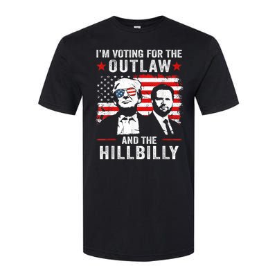 Trump Im Voting For The Outlaw And Hillbilly Trump Vance Softstyle CVC T-Shirt