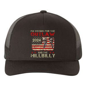 Trump IM Voting For The Outlaw And Hillbilly Trump Vance Yupoong Adult 5-Panel Trucker Hat