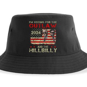 Trump IM Voting For The Outlaw And Hillbilly Trump Vance Sustainable Bucket Hat