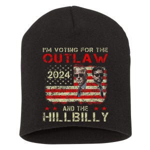 Trump IM Voting For The Outlaw And Hillbilly Trump Vance Short Acrylic Beanie