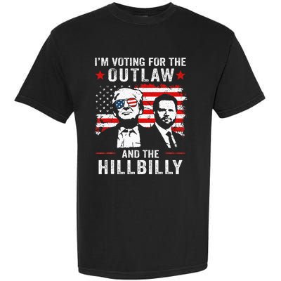 Trump IM Voting For The Outlaw And Hillbilly Trump Vance Garment-Dyed Heavyweight T-Shirt