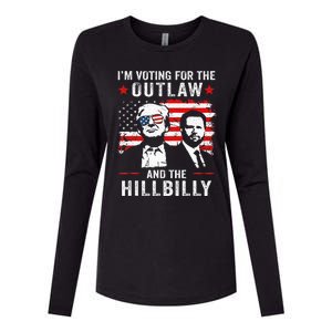 Trump IM Voting For The Outlaw And Hillbilly Trump Vance Womens Cotton Relaxed Long Sleeve T-Shirt