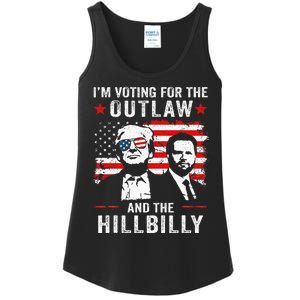 Trump IM Voting For The Outlaw And Hillbilly Trump Vance Ladies Essential Tank