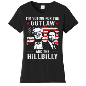 Trump IM Voting For The Outlaw And Hillbilly Trump Vance Women's T-Shirt