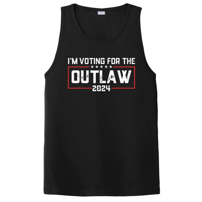 Trump IM Voting For The Outlaw 2024 Election Maga Trump PosiCharge Competitor Tank