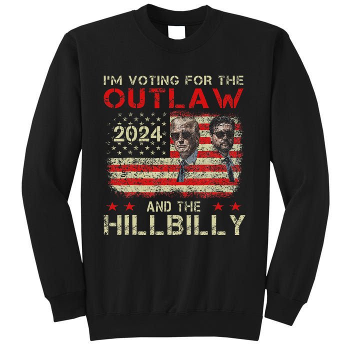 Trump IM Voting For The Outlaw And Hillbilly Trump Vance Sweatshirt