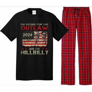 Trump IM Voting For The Outlaw And Hillbilly Trump Vance Pajama Set