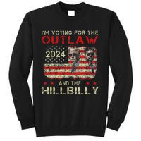 Trump IM Voting For The Outlaw And Hillbilly Trump Vance Tall Sweatshirt