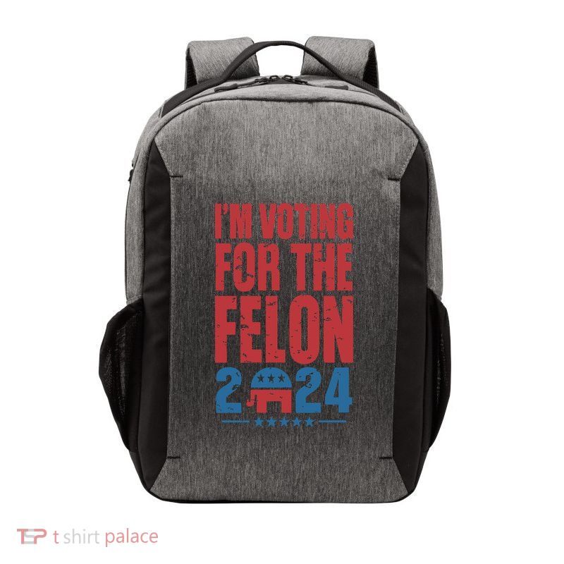 Trump IM Voting For The Felon Election 2024 Election Vector Backpack