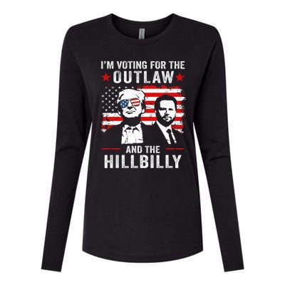 Trump IM Voting For The Outlaw And Hillbilly Trump Vance Womens Cotton Relaxed Long Sleeve T-Shirt