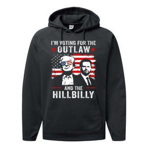 Trump IM Voting For The Outlaw And Hillbilly Trump Vance Performance Fleece Hoodie