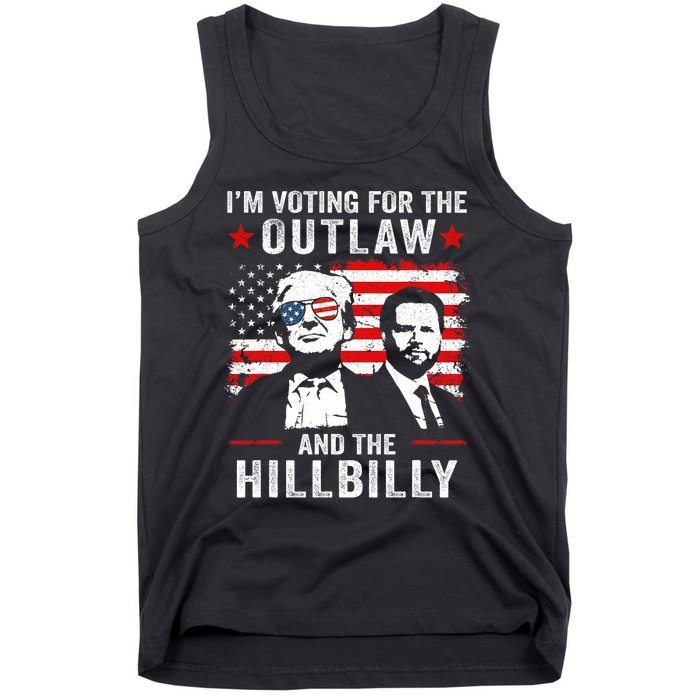 Trump IM Voting For The Outlaw And Hillbilly Trump Vance Tank Top