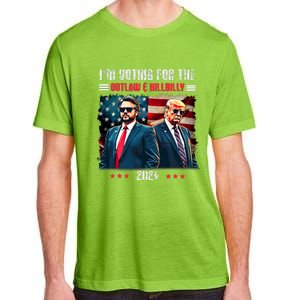 Trump IM Voting For The Outlaw And Hillbilly Trump Vance Adult ChromaSoft Performance T-Shirt