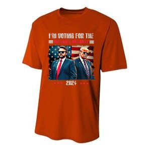 Trump IM Voting For The Outlaw And Hillbilly Trump Vance Performance Sprint T-Shirt