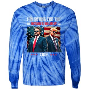 Trump IM Voting For The Outlaw And Hillbilly Trump Vance Tie-Dye Long Sleeve Shirt