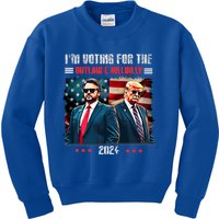 Trump IM Voting For The Outlaw And Hillbilly Trump Vance Kids Sweatshirt