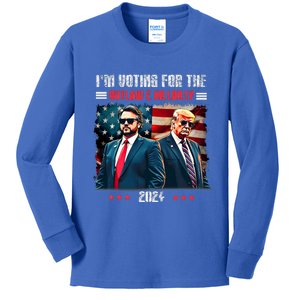 Trump IM Voting For The Outlaw And Hillbilly Trump Vance Kids Long Sleeve Shirt