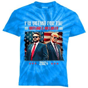 Trump IM Voting For The Outlaw And Hillbilly Trump Vance Kids Tie-Dye T-Shirt