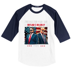 Trump IM Voting For The Outlaw And Hillbilly Trump Vance Baseball Sleeve Shirt