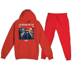 Trump IM Voting For The Outlaw And Hillbilly Trump Vance Premium Hooded Sweatsuit Set