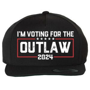 Trump IM Voting For The Outlaw 2024 Election Maga Trump Gift Wool Snapback Cap