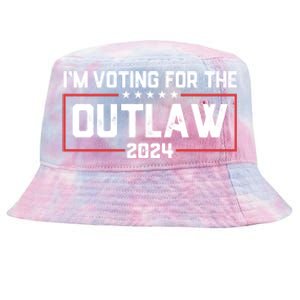 Trump IM Voting For The Outlaw 2024 Election Maga Trump Gift Tie-Dyed Bucket Hat