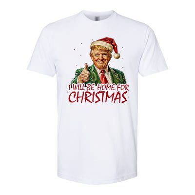 Trump I Will Be Home For Christmas Softstyle CVC T-Shirt