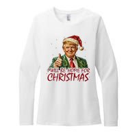 Trump I Will Be Home For Christmas Womens CVC Long Sleeve Shirt