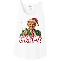 Trump I Will Be Home For Christmas Ladies Essential Tank